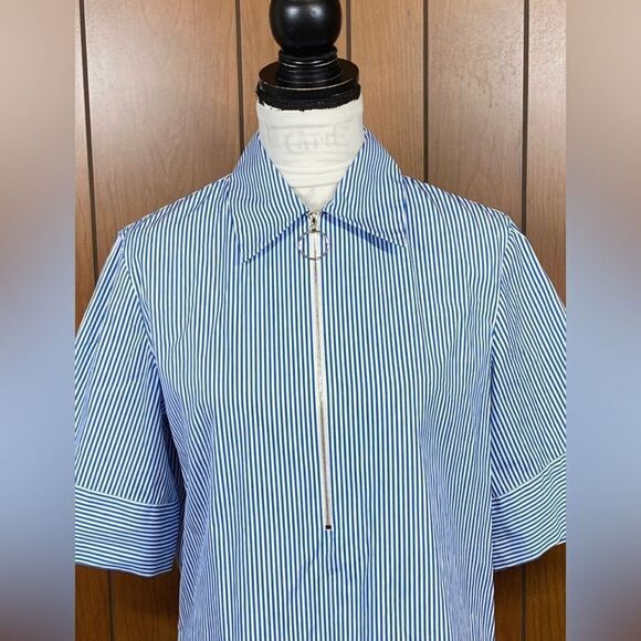 Akris Punto Striped Blouse size 6 - Picture 4 of 9